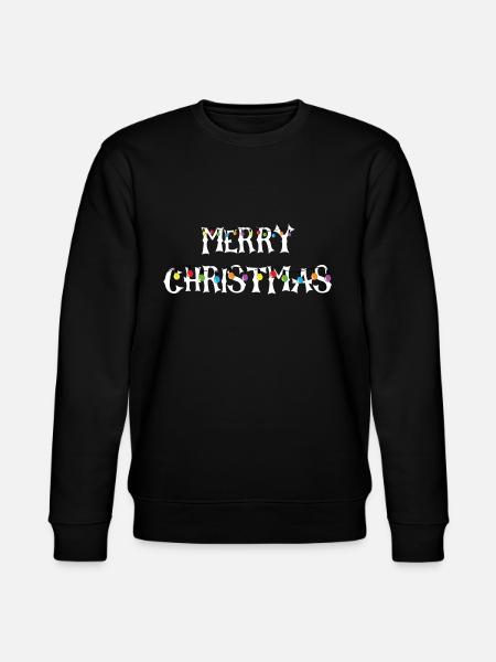 Joyeux Noël String lights cadeau - Sweat bio CHANGER Stanley/Stella Unisexe - noir