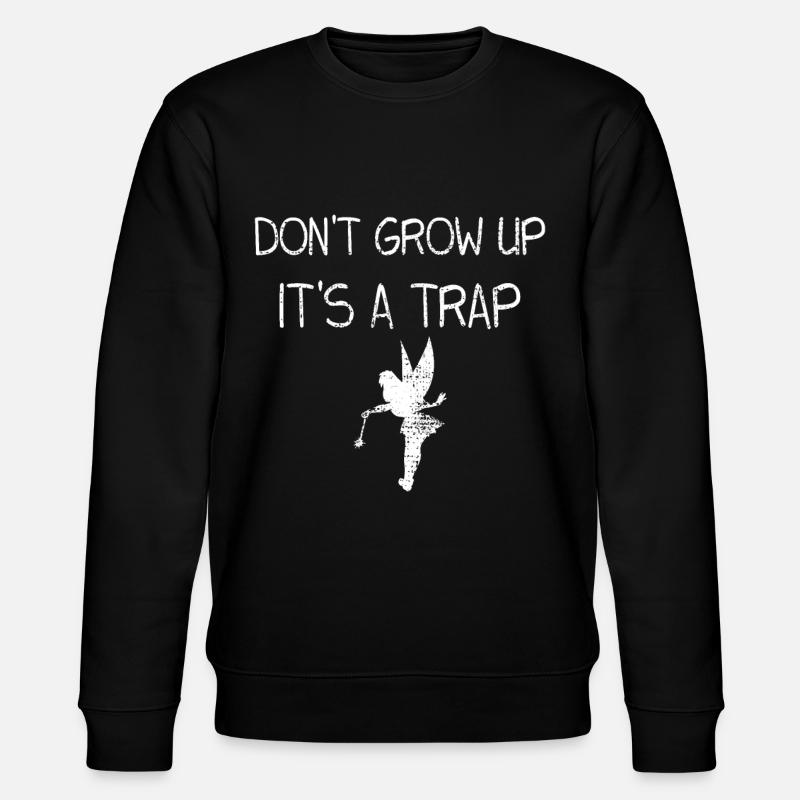 Erwachsen werden - Stanley/Stella Unisex Bio-Sweatshirt CHANGER  - Schwarz