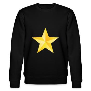 Shining star - Stanley/Stella CHANGER Unisex Organic Sweatshirt - black - Front - Nik (191cm) & Marisol (170cm)