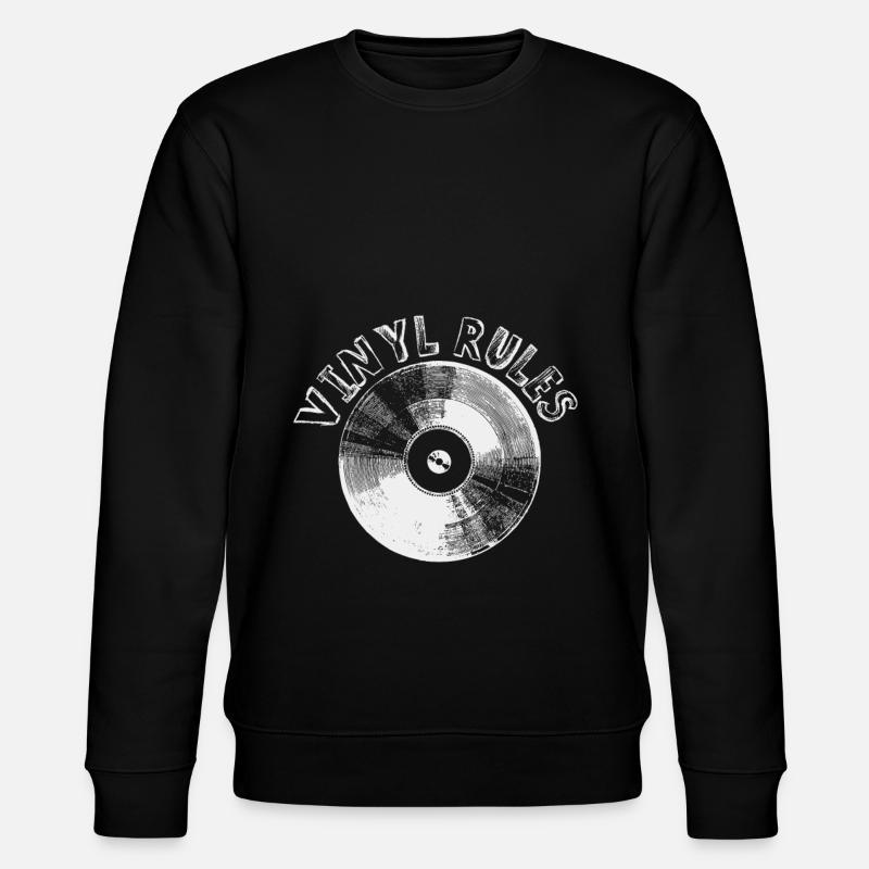 record - Stanley/Stella CHANGER Unisex Organic Sweatshirt - black