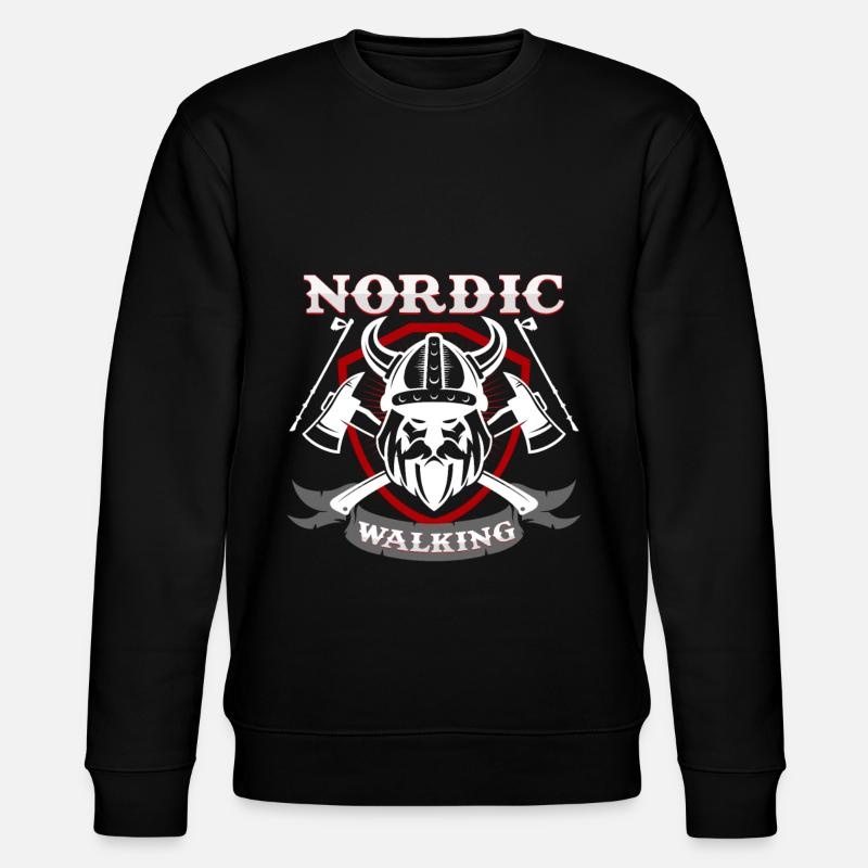 Nordic Walking - Stanley/Stella Unisex Bio-Sweatshirt CHANGER  - Schwarz