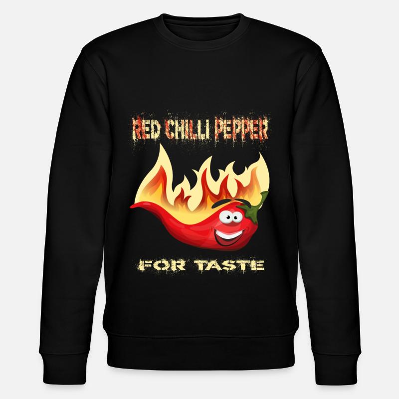 Red Chilli Pepper - Stanley/Stella Unisex Bio-Sweatshirt CHANGER  - Schwarz