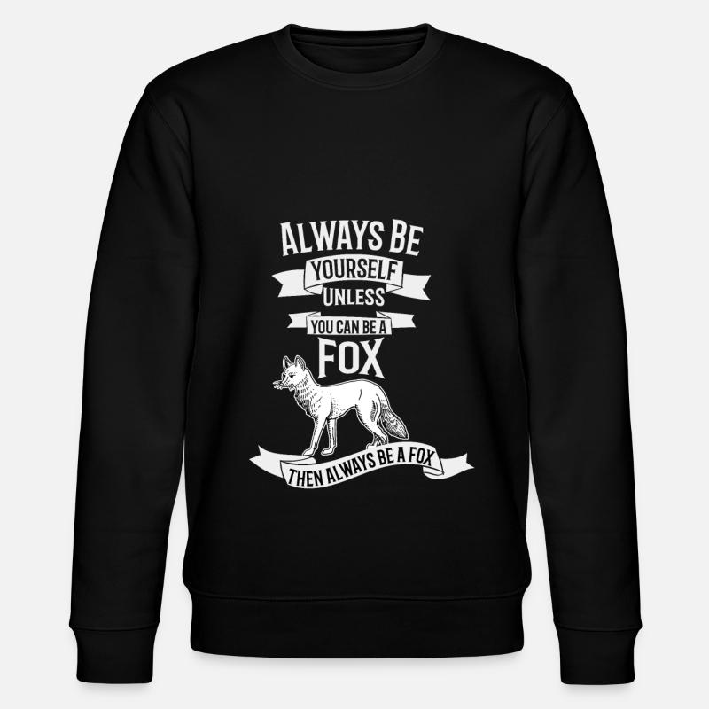 Fuchs - Stanley/Stella Unisex Bio-Sweatshirt CHANGER - Schwarz
