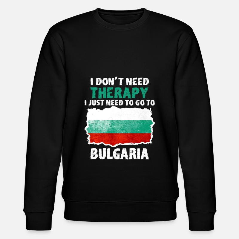 Bulgarien - Stanley/Stella Unisex Bio-Sweatshirt CHANGER - Schwarz