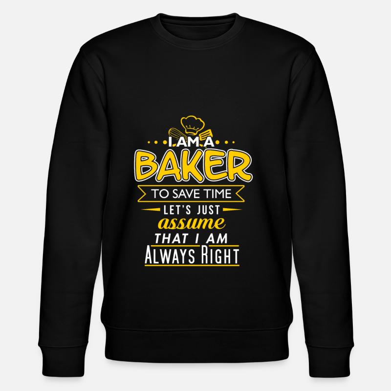 baker - Stanley/Stella CHANGER Unisex Organic Sweatshirt - black