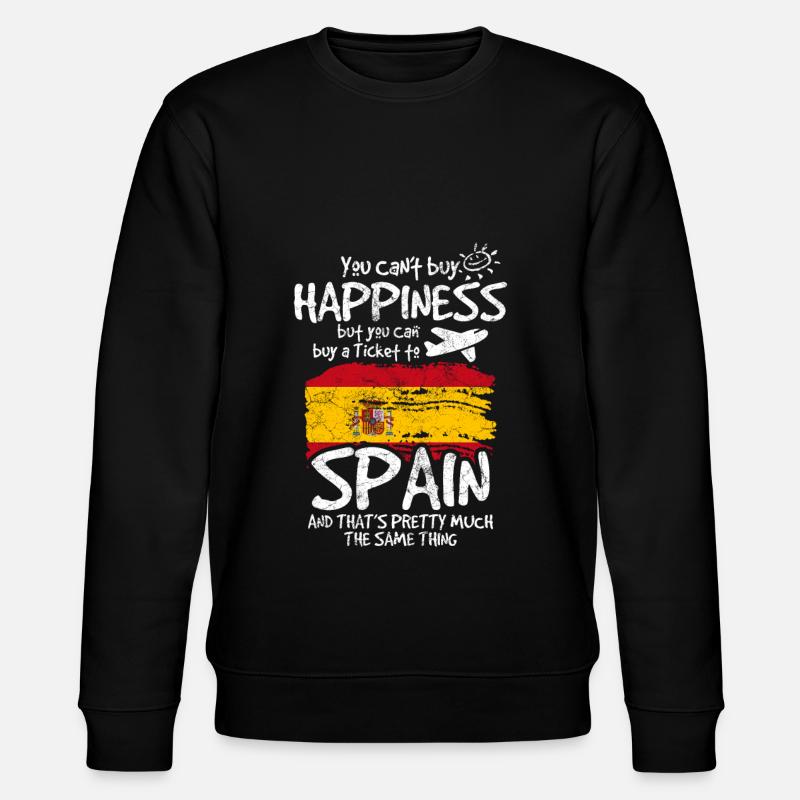 Spanien - Stanley/Stella Unisex Bio-Sweatshirt CHANGER  - Schwarz
