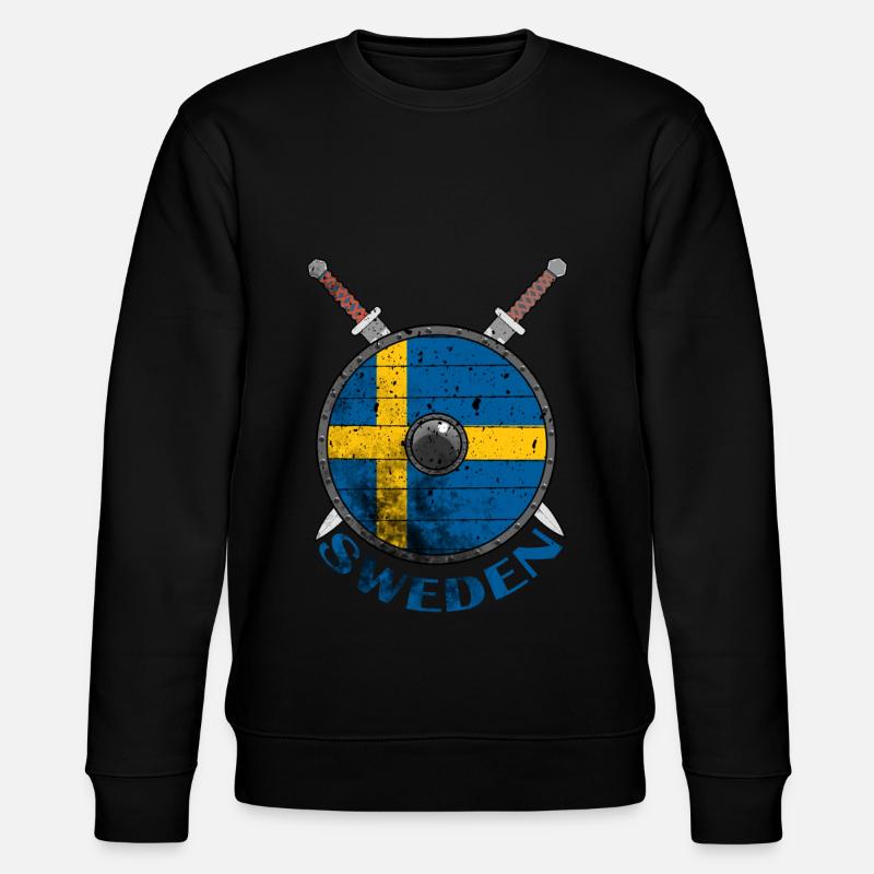 Schweden - Stanley/Stella Unisex Bio-Sweatshirt CHANGER  - Schwarz