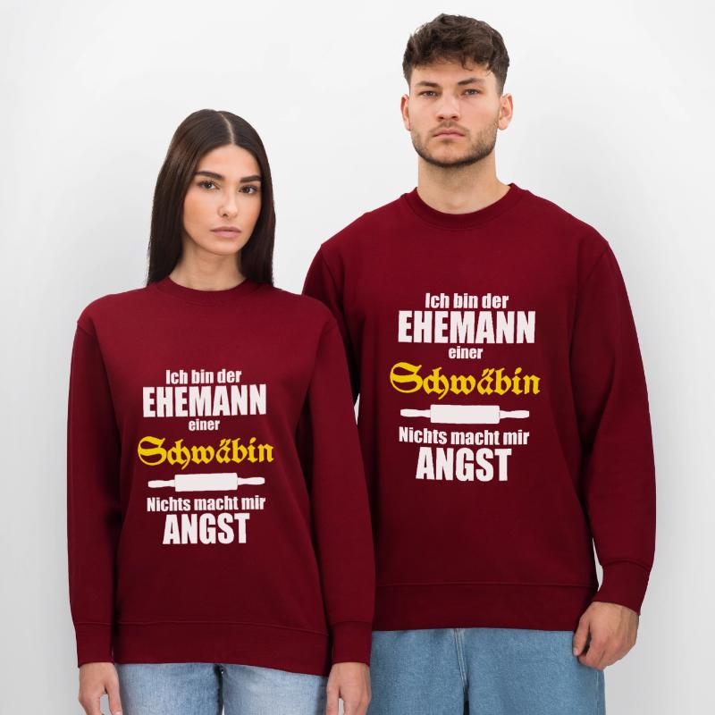 Ich bin der Ehemann einer Schwäbin Stanley/Stella Unisex Bio-Sweatshirt CHANGER 