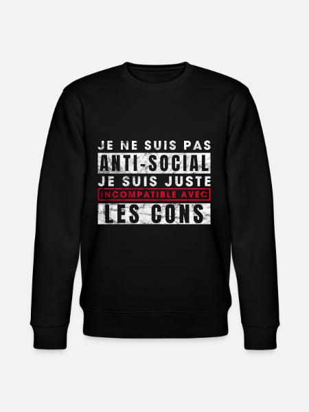 humour humour,Drôle, humour, homme humour Sracasme - Sweat bio CHANGER Stanley/Stella Unisexe - noir