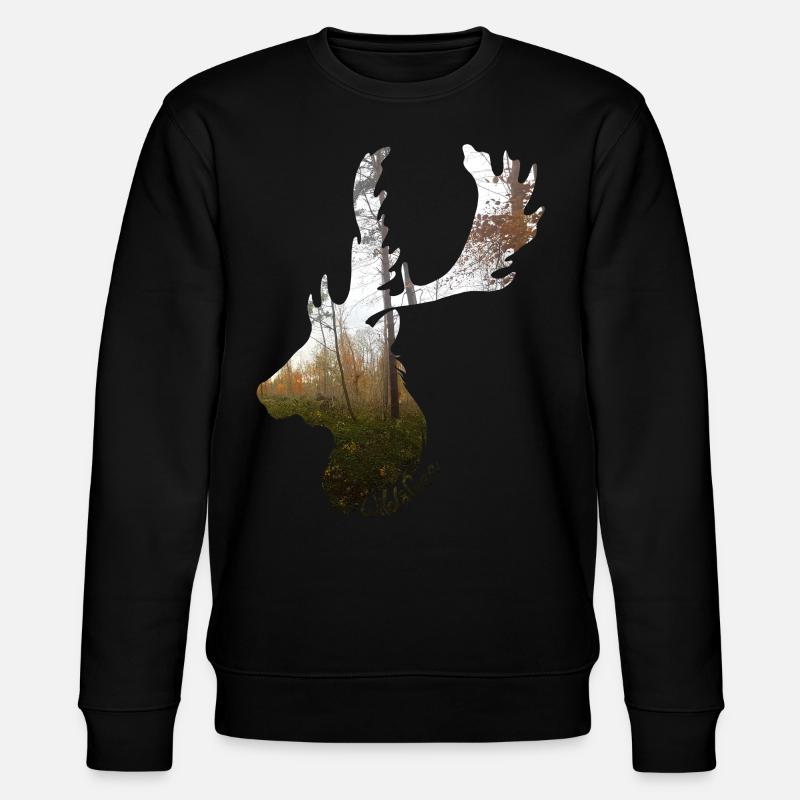 cerf - Sweat bio CHANGER Stanley/Stella Unisexe - noir