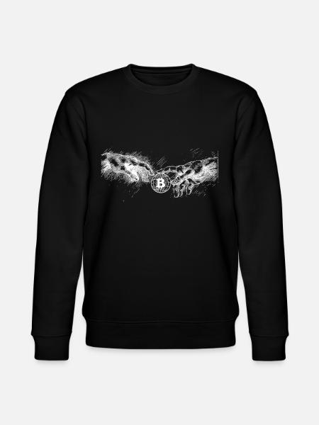 Creation of Bitcoin Cryptocurrencies - Stanley/Stella CHANGER Unisex Organic Sweatshirt - black