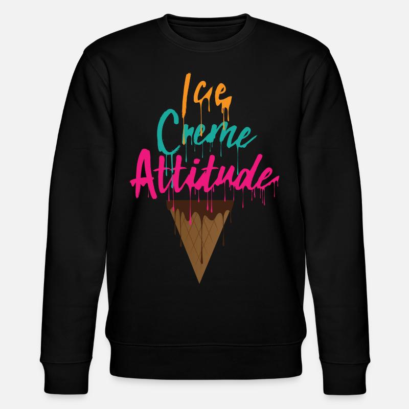crème glacée Attitude - Sweat bio CHANGER Stanley/Stella Unisexe - noir