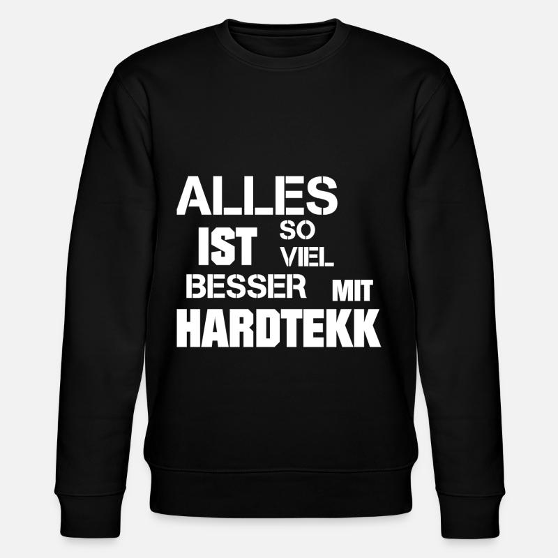 Hardtekk - Merch - Tekk - Geschenk - Stanley/Stella Unisex Bio-Sweatshirt CHANGER  - Schwarz