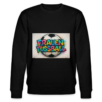 Frauenfussball - Stanley/Stella Unisex Bio-Sweatshirt CHANGER  - Schwarz - Vorne - Nik (191cm) & Marisol (170cm)