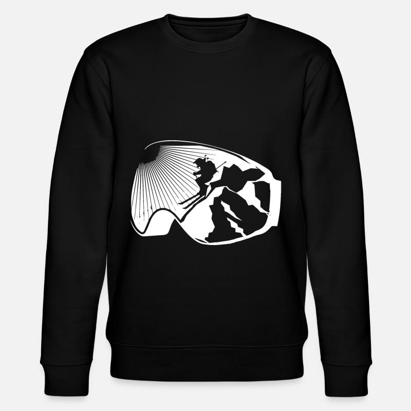 Mountain - Skiing - (6) - Stanley/Stella CHANGER Unisex Organic Sweatshirt - black