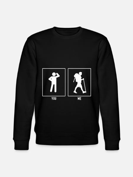You - I - Hiking Exercise - Stanley/Stella CHANGER Unisex Organic Sweatshirt - black