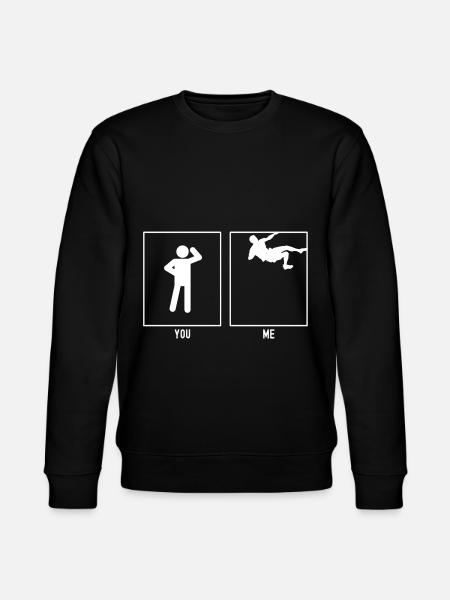 You - Me - Climbing Top Dangerous - Stanley/Stella CHANGER Unisex Organic Sweatshirt - black