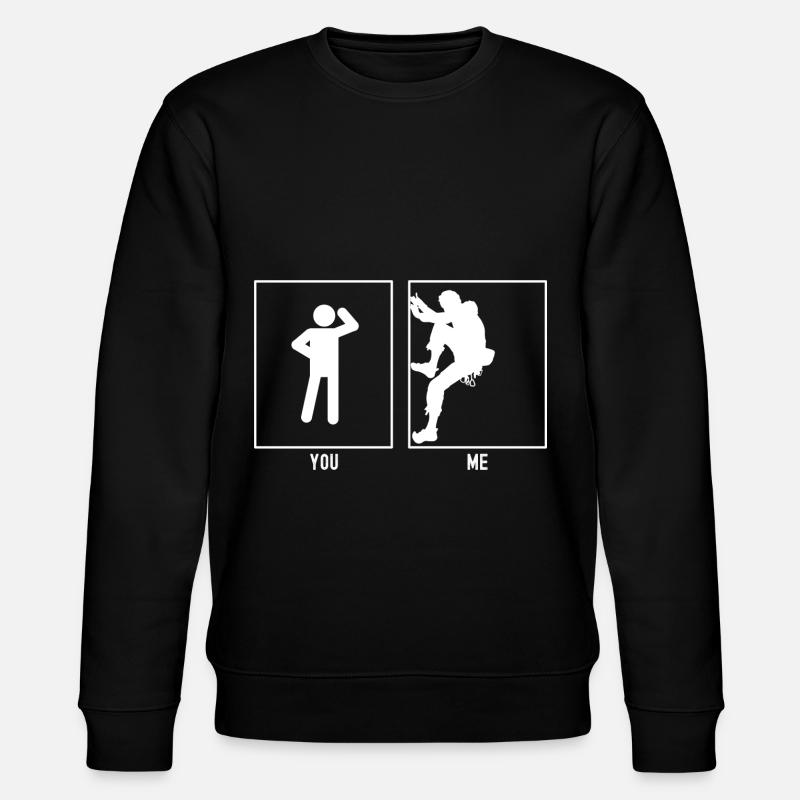 You - Me - Climbing Links - Stanley/Stella CHANGER Unisex Organic Sweatshirt - black