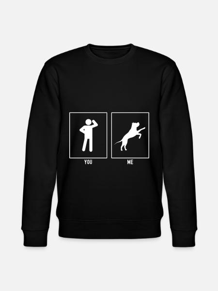 You - Me - Lifting Dog - Stanley/Stella CHANGER Unisex Organic Sweatshirt - black