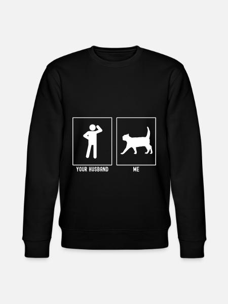 Son mari - moi - mon chat - Sweat bio CHANGER Stanley/Stella Unisexe - noir