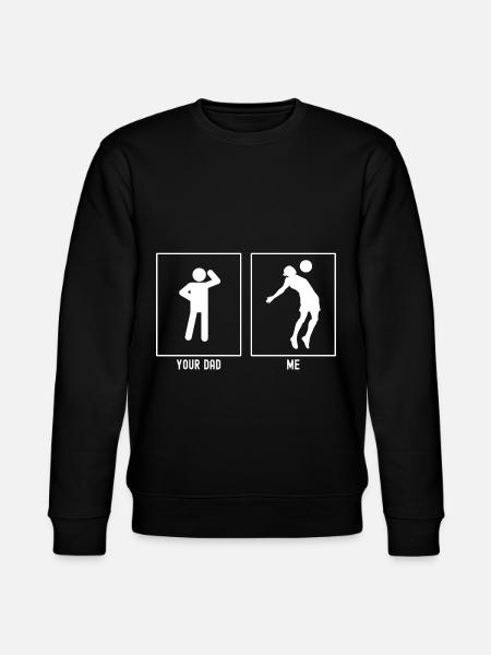 Your Daddy - Me - Intercept Ball - Stanley/Stella CHANGER Unisex Organic Sweatshirt - black