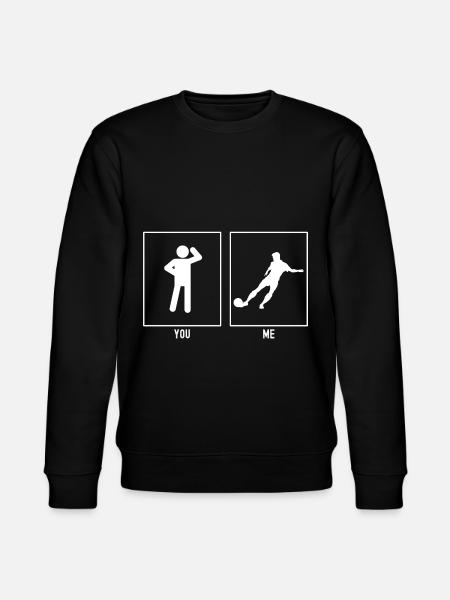 Du - Ich - Fußballprofi - Stanley/Stella Unisex Bio-Sweatshirt CHANGER  - Schwarz