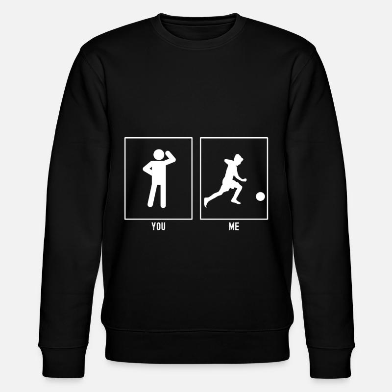Du - Ich - Fußballkind - Stanley/Stella Unisex Bio-Sweatshirt CHANGER - Schwarz