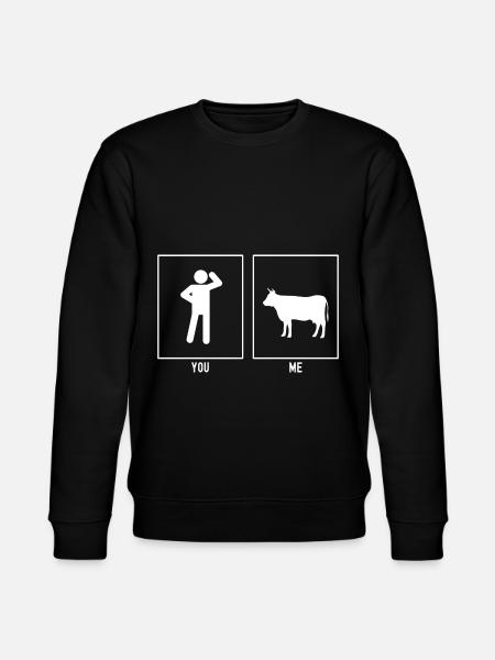 Vous - Moi - Vache agricole - Sweat bio CHANGER Stanley/Stella Unisexe - noir
