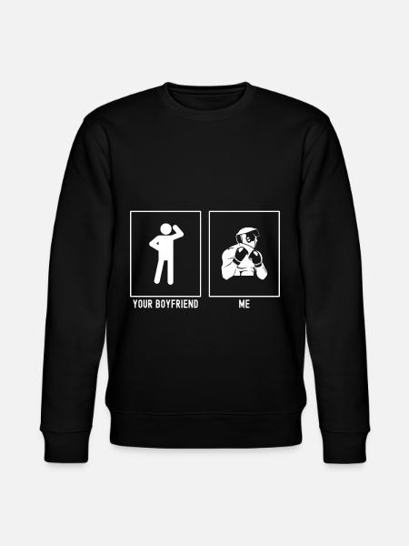 Dein Freund - Ich - Boxen Frontansicht - Stanley/Stella Unisex Bio-Sweatshirt CHANGER  - Schwarz