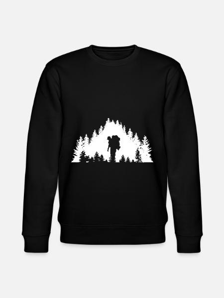 Trees - Hiking - (4) - Stanley/Stella CHANGER Unisex Organic Sweatshirt - black