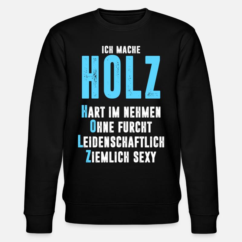 HOLZ - Stanley/Stella Unisex Bio-Sweatshirt CHANGER  - Schwarz