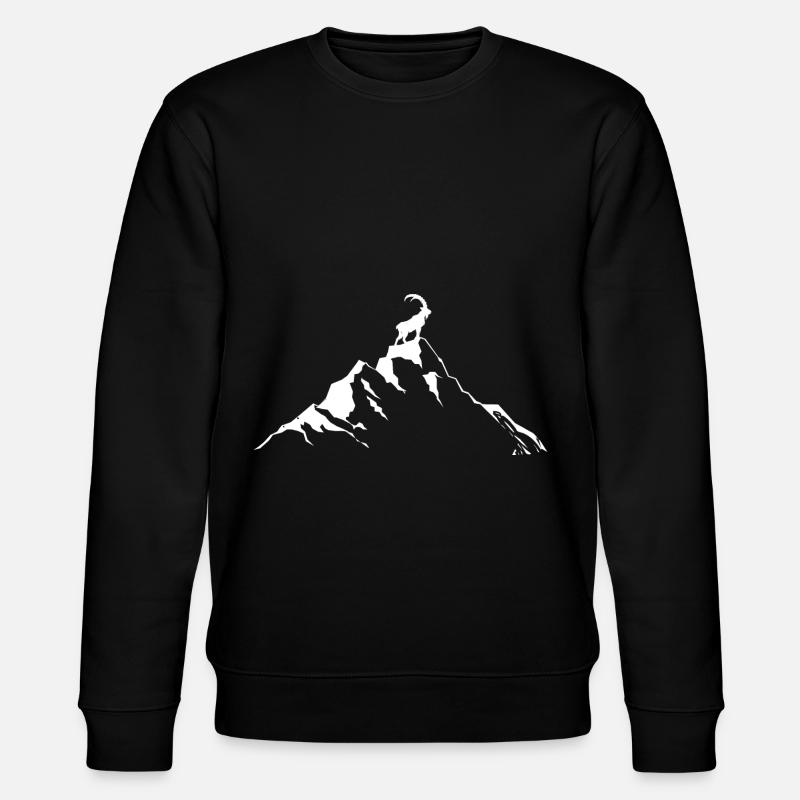 Goat - Mountain - (3) - Stanley/Stella CHANGER Unisex Organic Sweatshirt - black