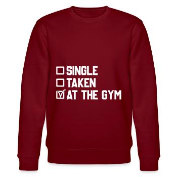 Single enregistré dans le gymnase - Sweat bio CHANGER Stanley/Stella Unisexe - bordeaux - Devant - Nik (191cm) & Marisol (170cm)
