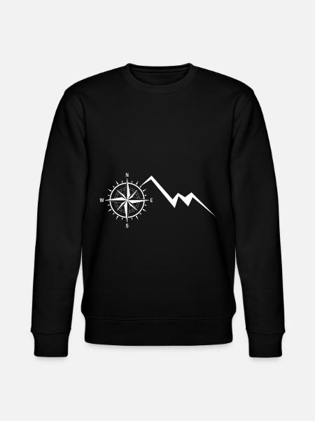 Compass - Mountain - (13) - Stanley/Stella CHANGER Unisex Organic Sweatshirt - black