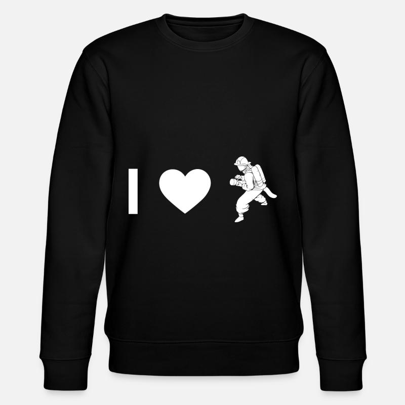 I coeur et pompiers - - Sweat bio CHANGER Stanley/Stella Unisexe - noir