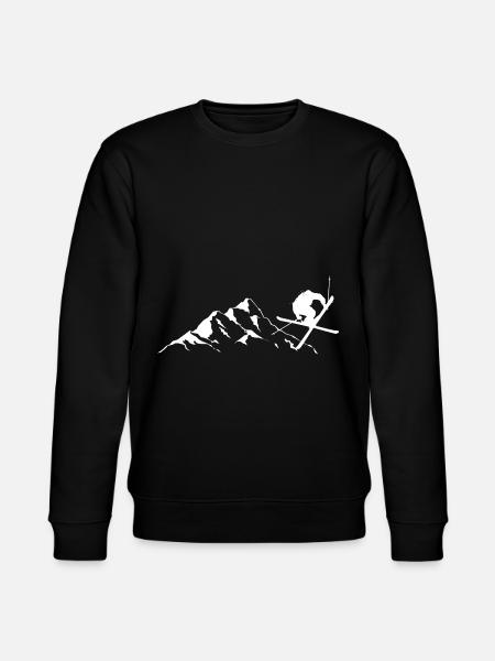 Mountain - Skiing - (15) - Stanley/Stella CHANGER Unisex Organic Sweatshirt - black