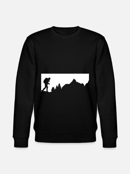 Mountains - Hiking - (8) - Stanley/Stella CHANGER Unisex Organic Sweatshirt - black