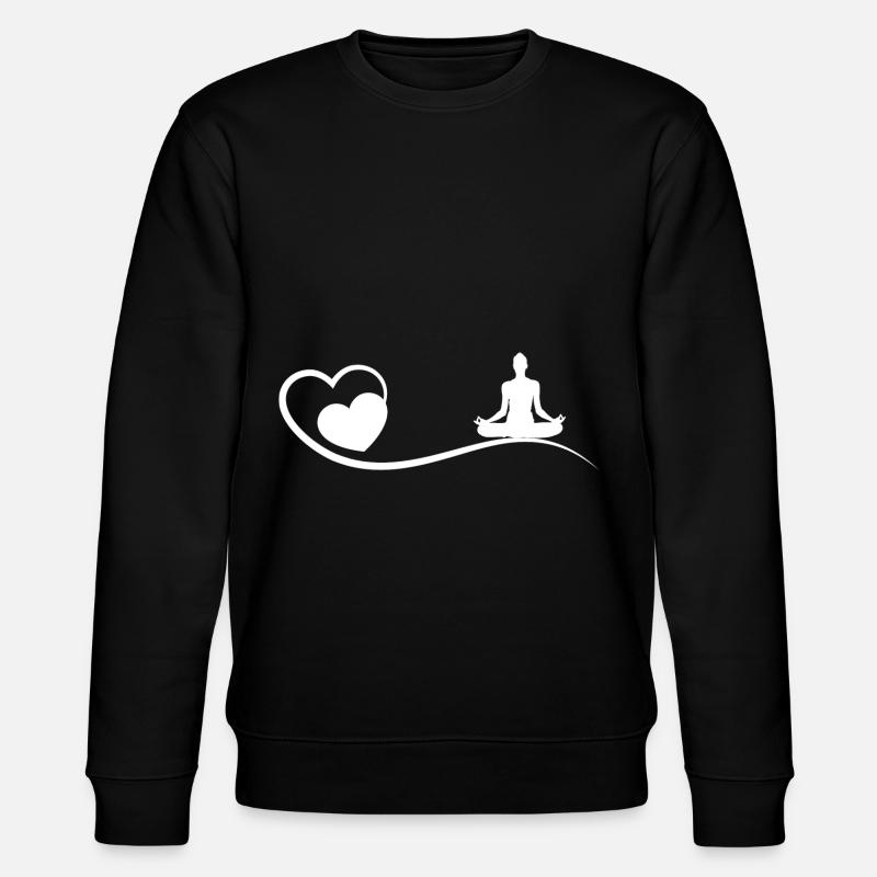 Cœur et Yoga - (yo) - Sweat bio CHANGER Stanley/Stella Unisexe - noir