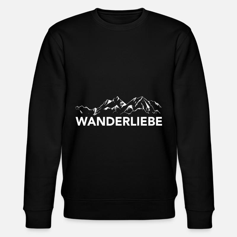 Wanderliebe - (9) - Stanley/Stella Unisex Bio-Sweatshirt CHANGER  - Schwarz