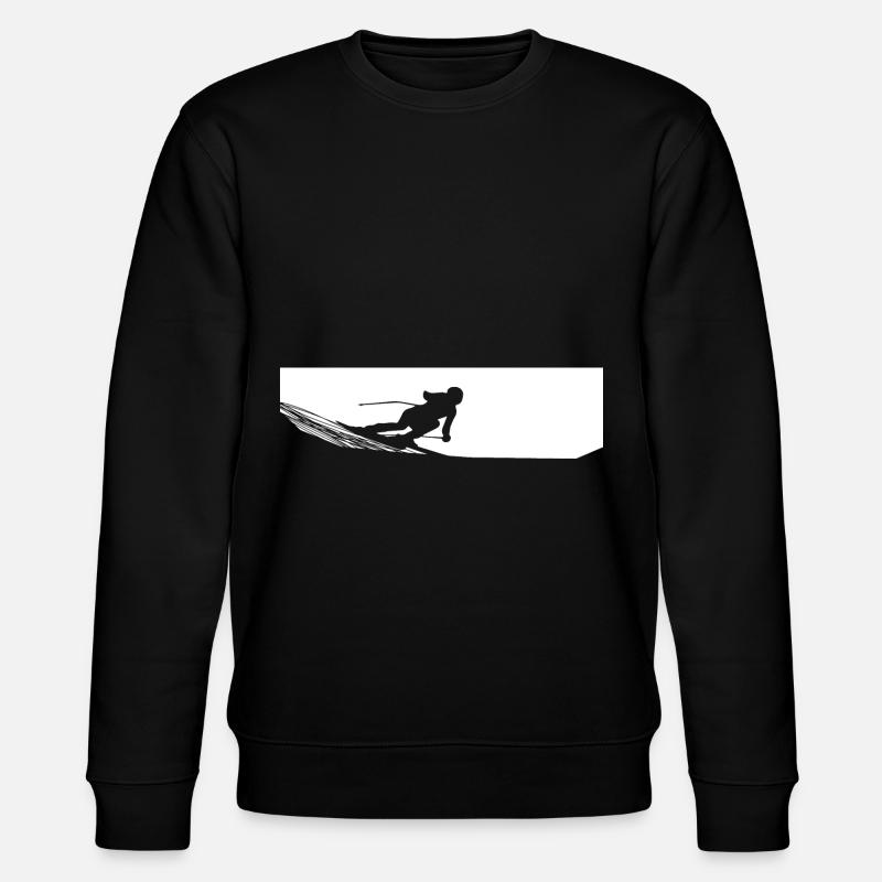 Skiing - (39) - Stanley/Stella CHANGER Unisex Organic Sweatshirt - black