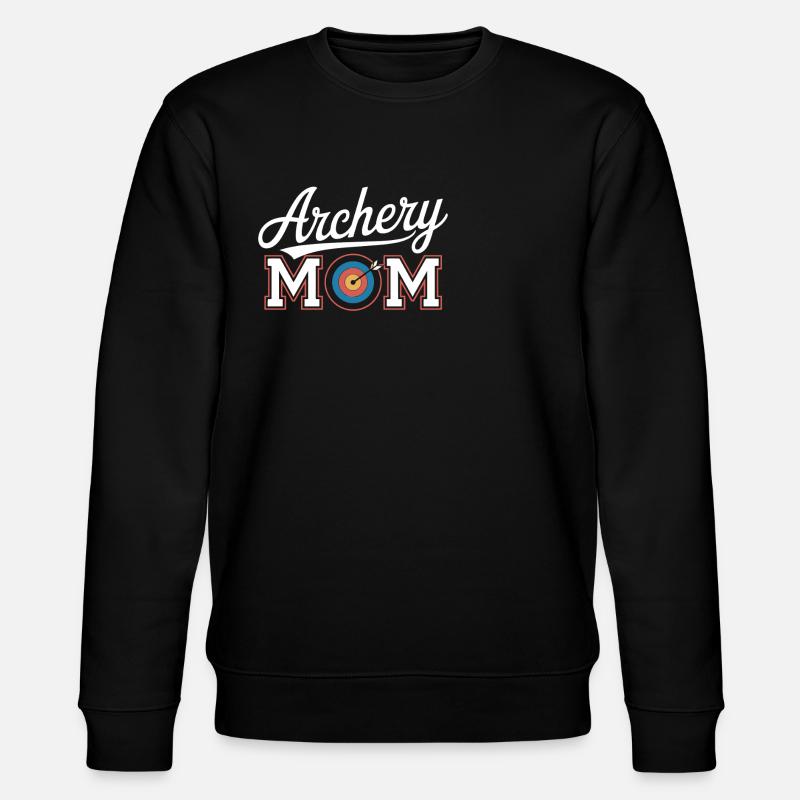 Archery Mom Target Arrow - Stanley/Stella CHANGER Unisex Organic Sweatshirt - black