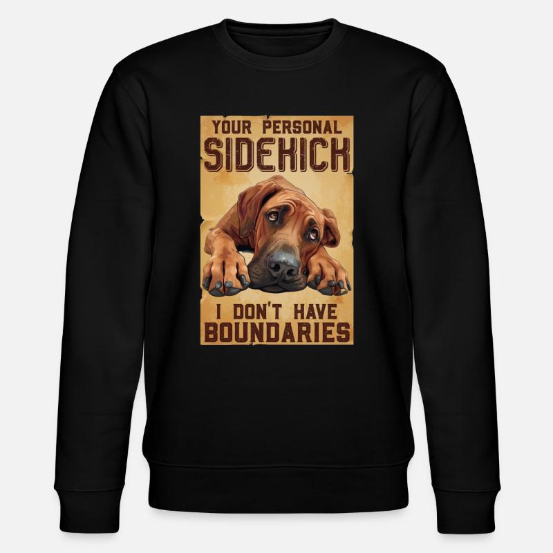 Rhodesian Ridgeback YOUR PERSONAL SIDEKICK - Stanley/Stella Unisex Bio-Sweatshirt CHANGER  - Schwarz