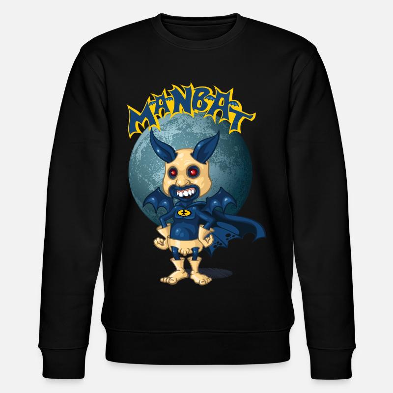 Man Bat - Stanley/Stella Unisex Bio-Sweatshirt CHANGER  - Schwarz