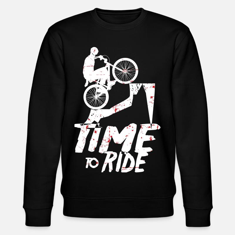 Mountain bikers - Stanley/Stella CHANGER Unisex Organic Sweatshirt - black