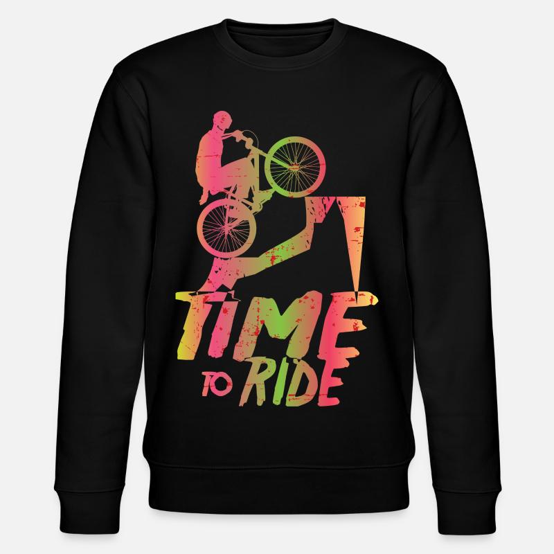 Mountain bikers - Stanley/Stella CHANGER Unisex Organic Sweatshirt - black