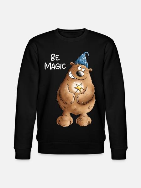Be Magic Magician Bear I Magician - Stanley/Stella CHANGER Unisex Organic Sweatshirt - black
