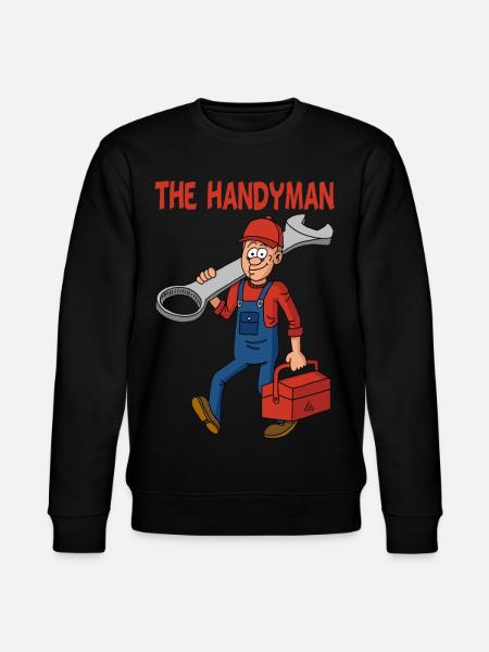 the handyman - Stanley/Stella CHANGER Unisex Organic Sweatshirt - black