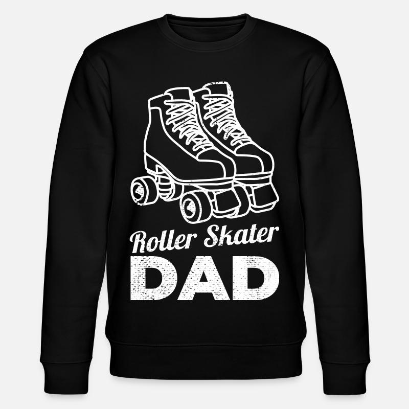 Roller Skater Vater - Stanley/Stella Unisex Bio-Sweatshirt CHANGER  - Schwarz