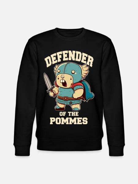 Defender warrior with sword - Stanley/Stella CHANGER Unisex Organic Sweatshirt - black