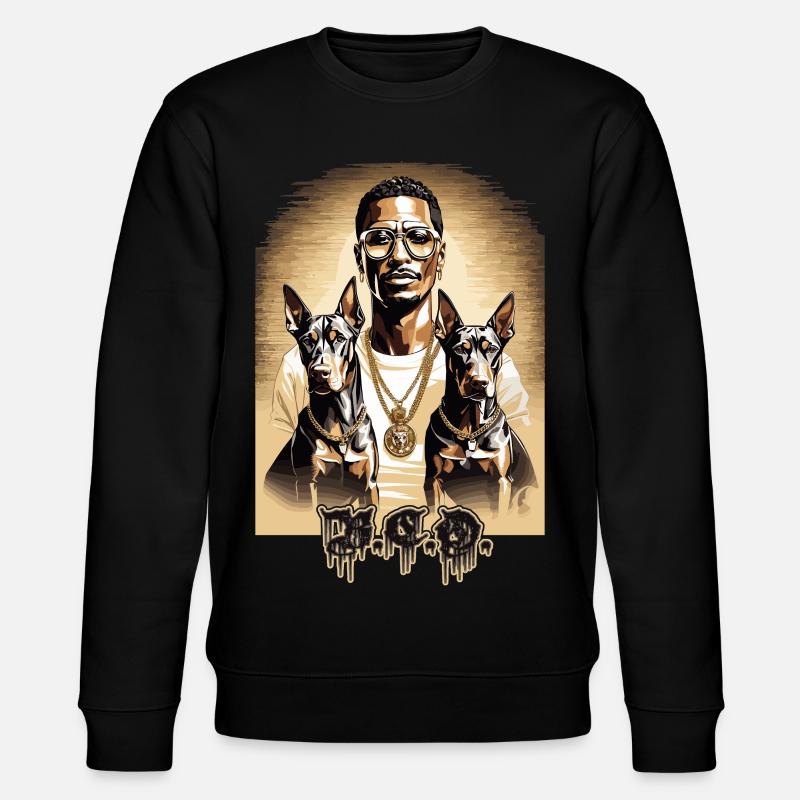 Rappeur avec Dobermans - Sweat bio CHANGER Stanley/Stella Unisexe - noir